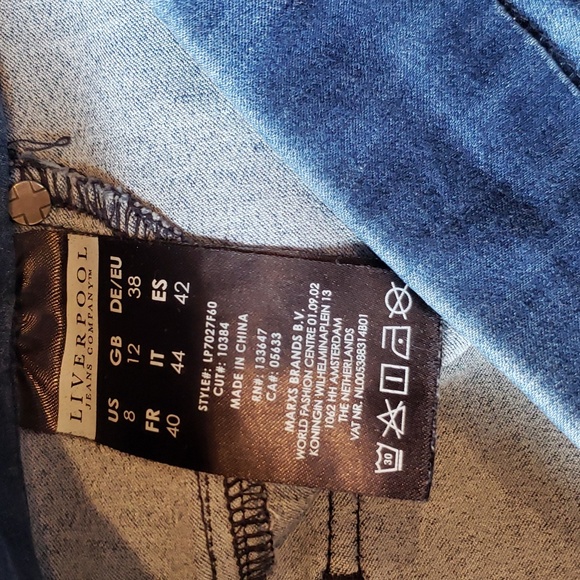 Liverpool Ankle Skinny Jeans Jeggings Size 8 - Picture 4 of 6